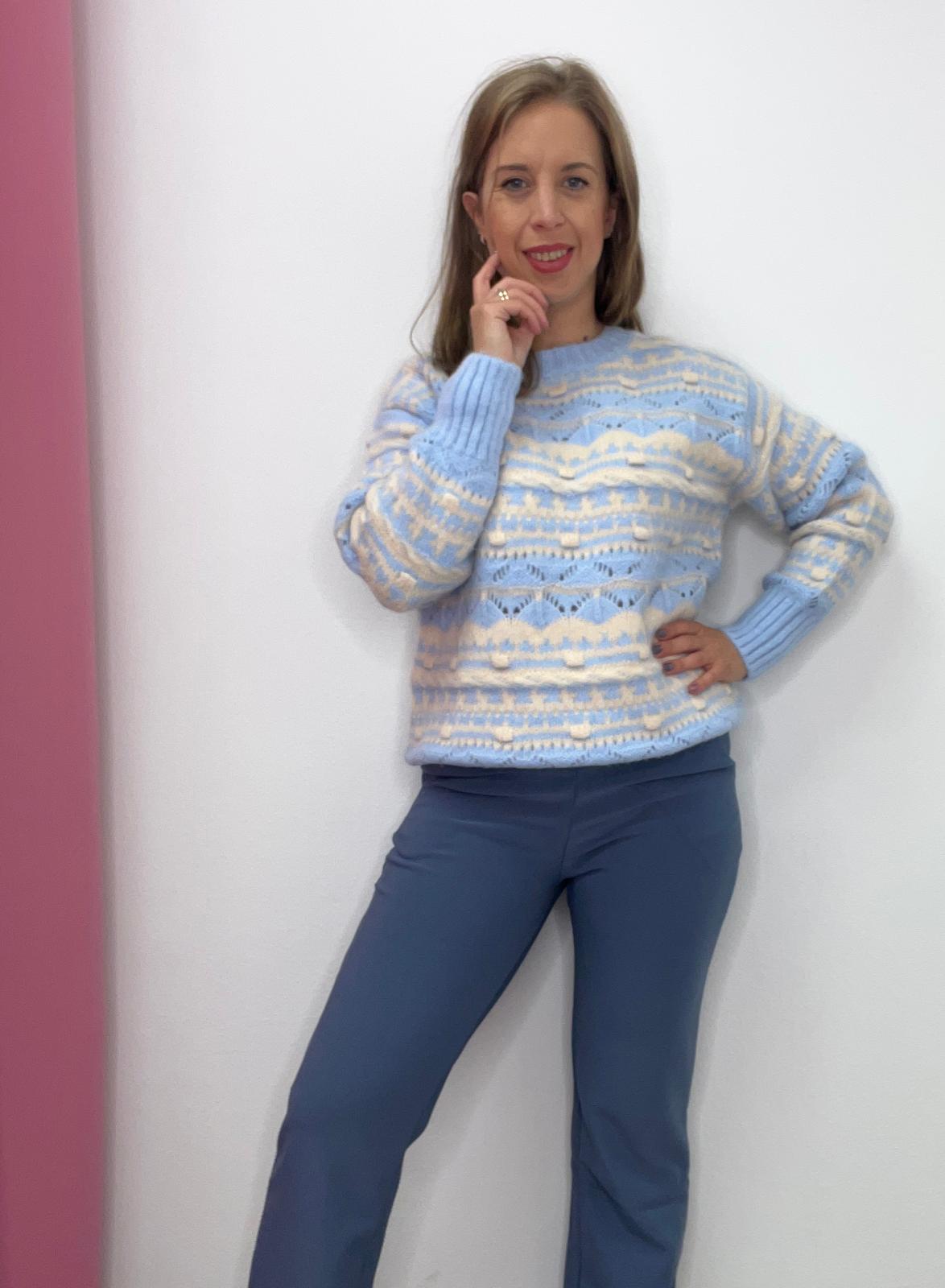 Pantalone felpato con fibbia brillantinata - abbigliamento - Stilosa