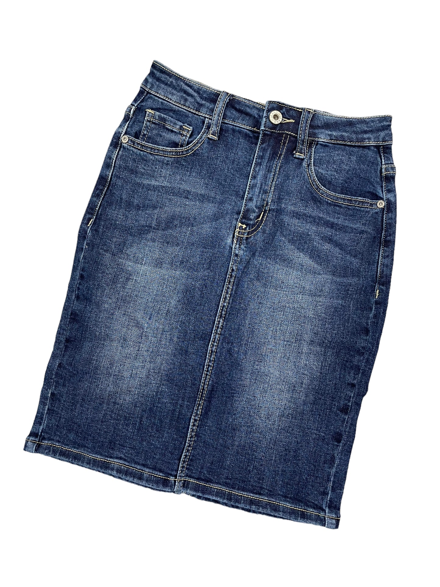 Gonna jeans spacco dietro - abbigliamento - Stilosa