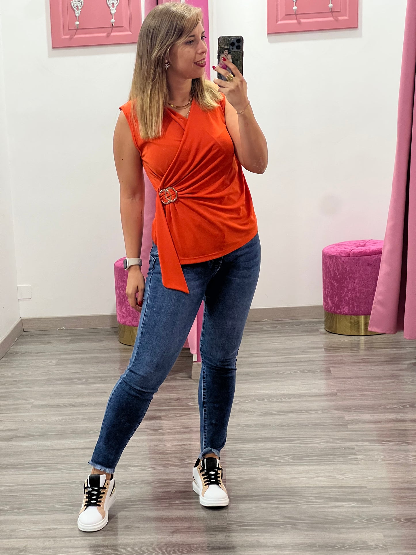 Jeans curvy skinny sfrangiati - JEANS - Stilosa