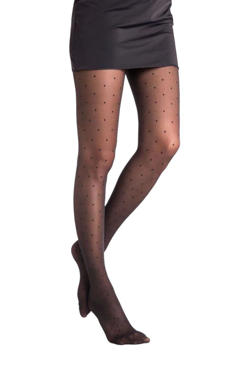 Calze velate micro pois - Calze -