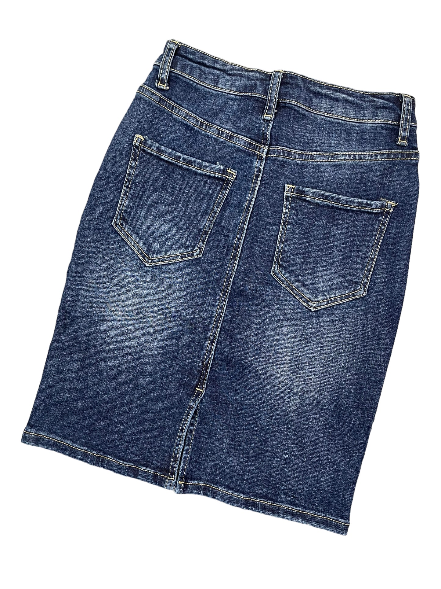 Gonna jeans spacco dietro - abbigliamento - Stilosa