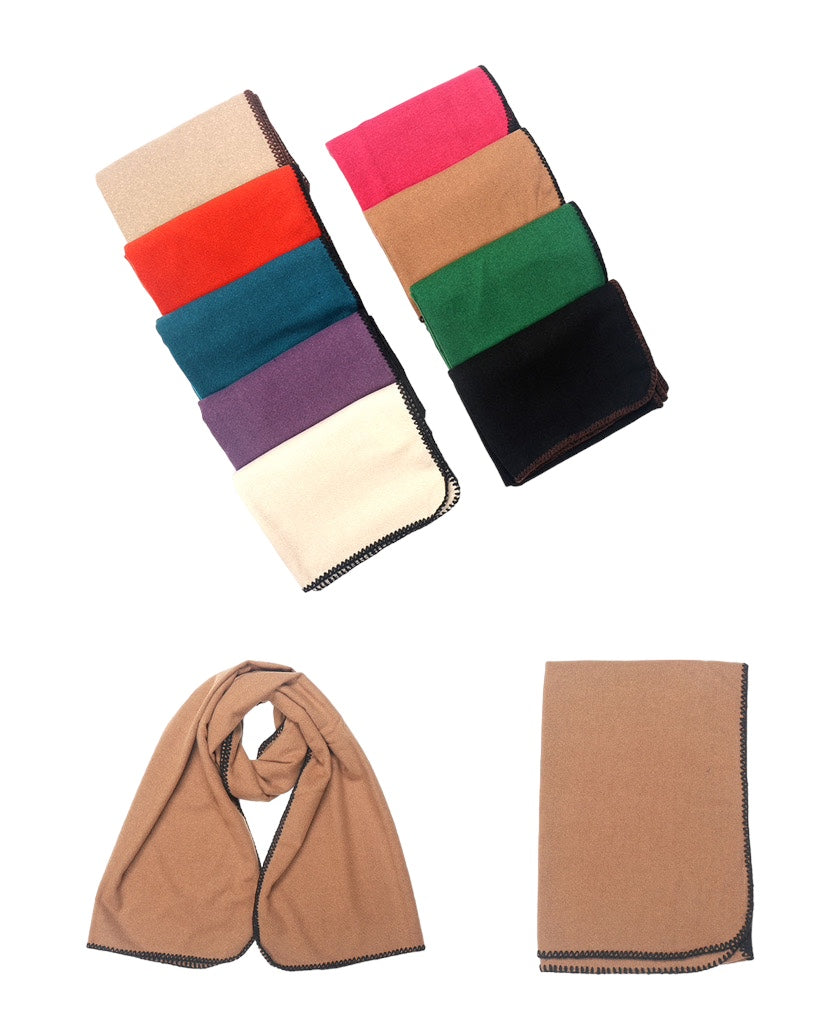 Sciarpa bordo a contrasto - abbigliamento - Stilosa