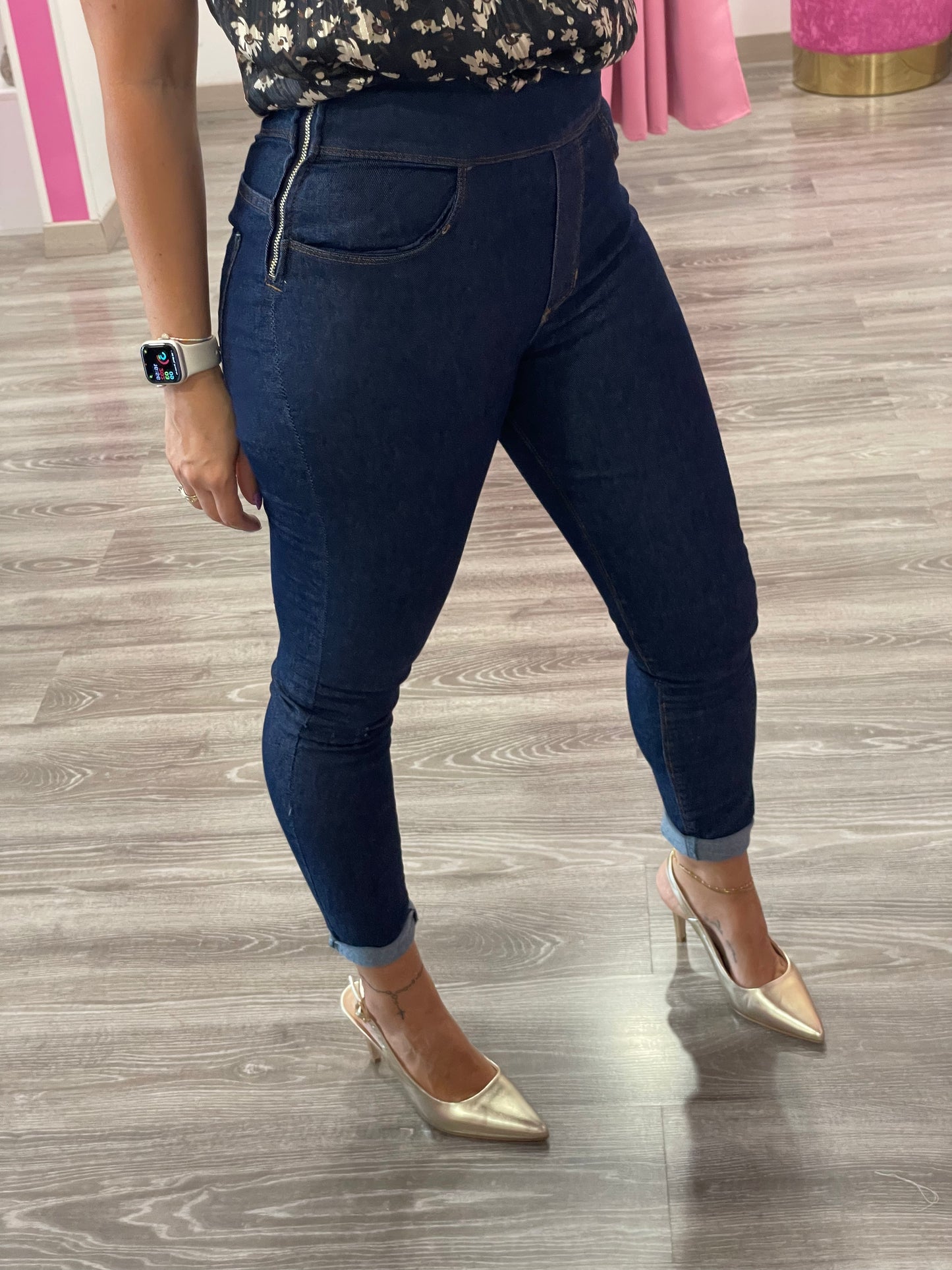 Leggings jeans zip laterale - abbigliamento - Artigli