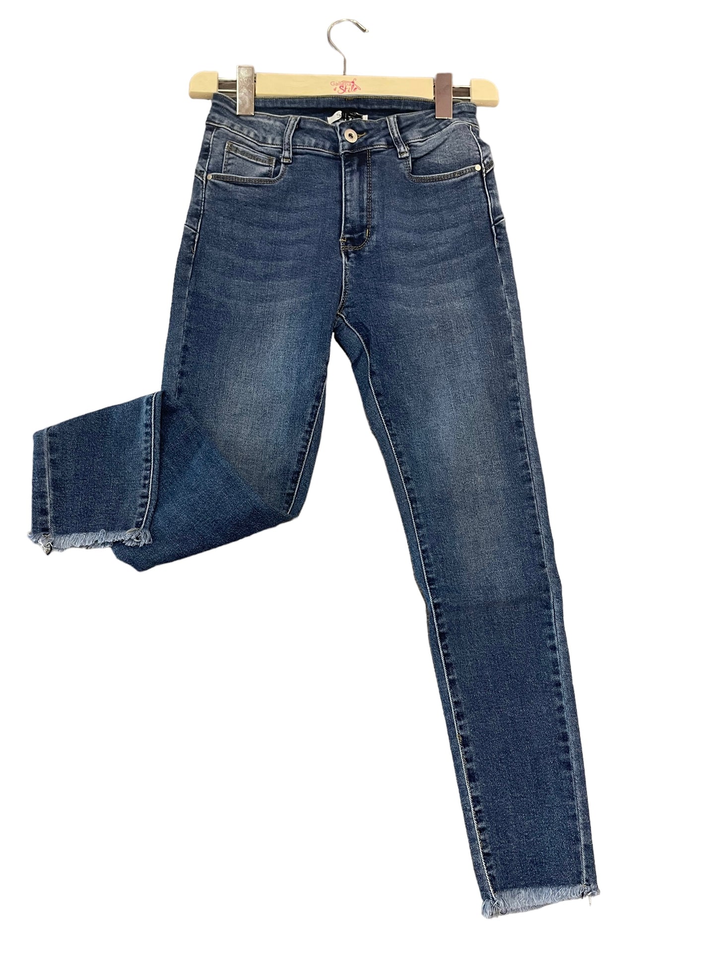Jeans curvy skinny sfrangiati - JEANS - Stilosa