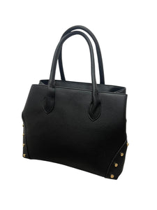 Borsa nera con borchie ai lati - Borsa - Stilosa