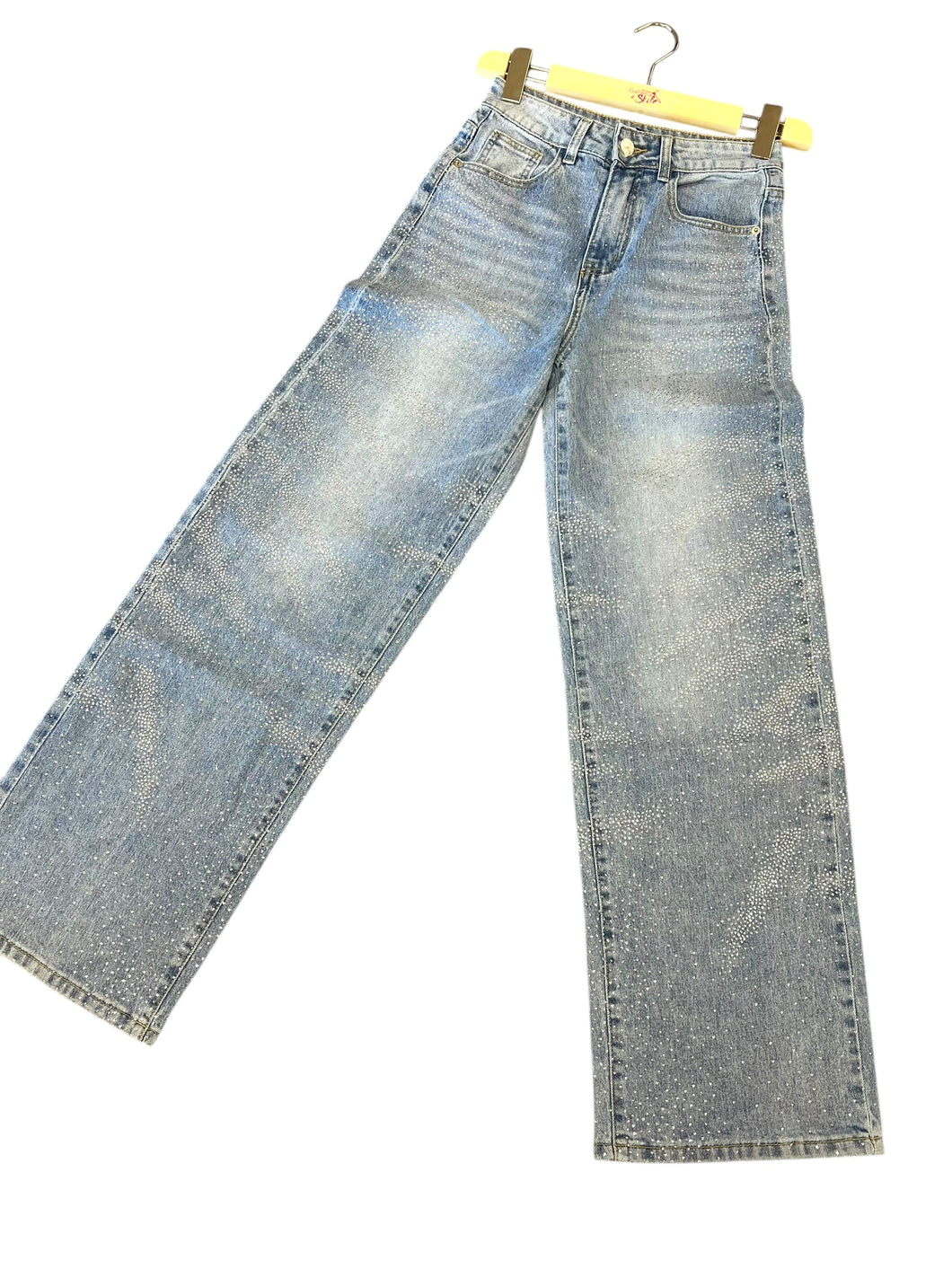 Jeans palazzo strass zebra - abbigliamento - Stilosa