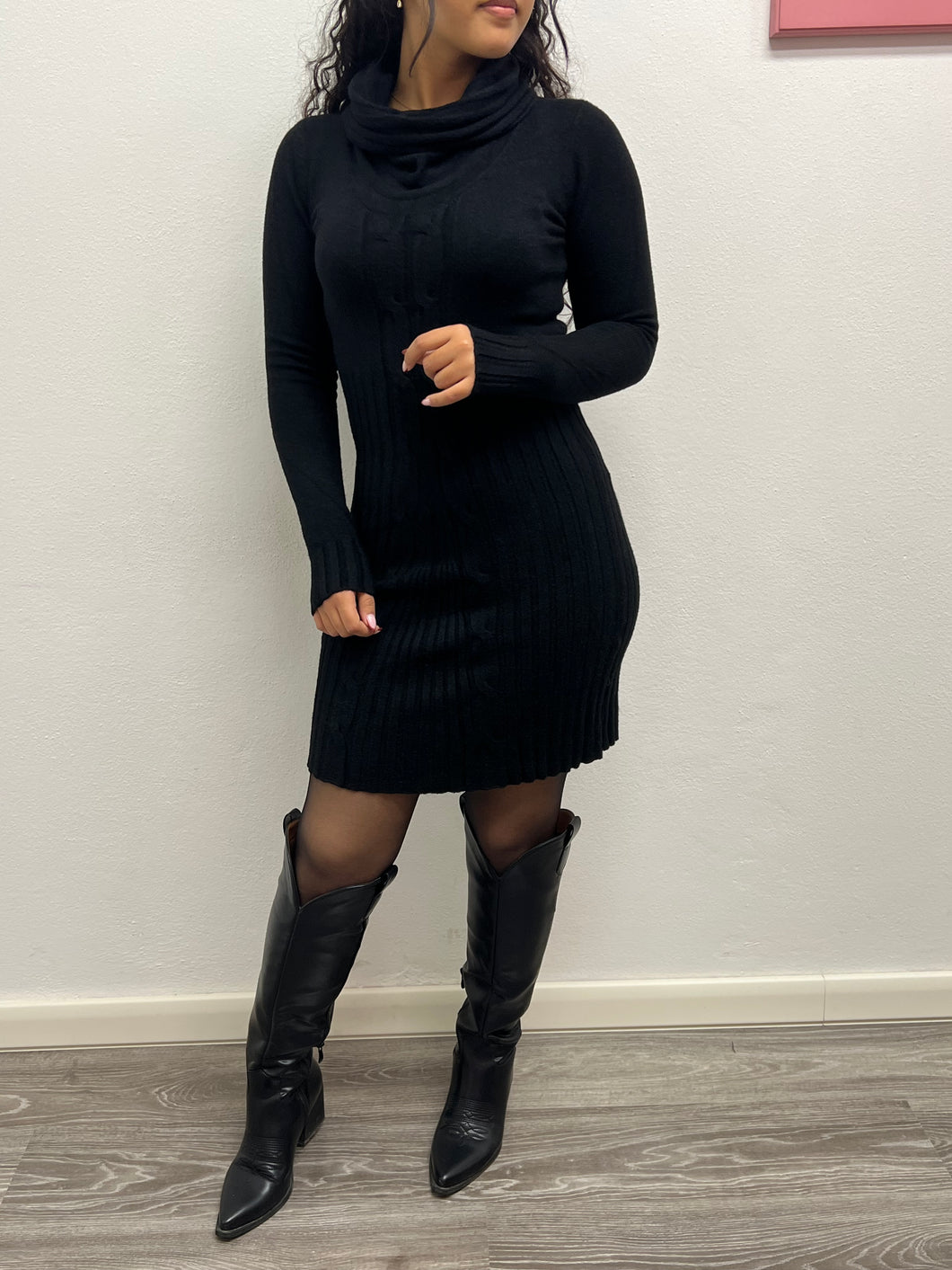 Abito maglia con collo - abbigliamento - Stilosa