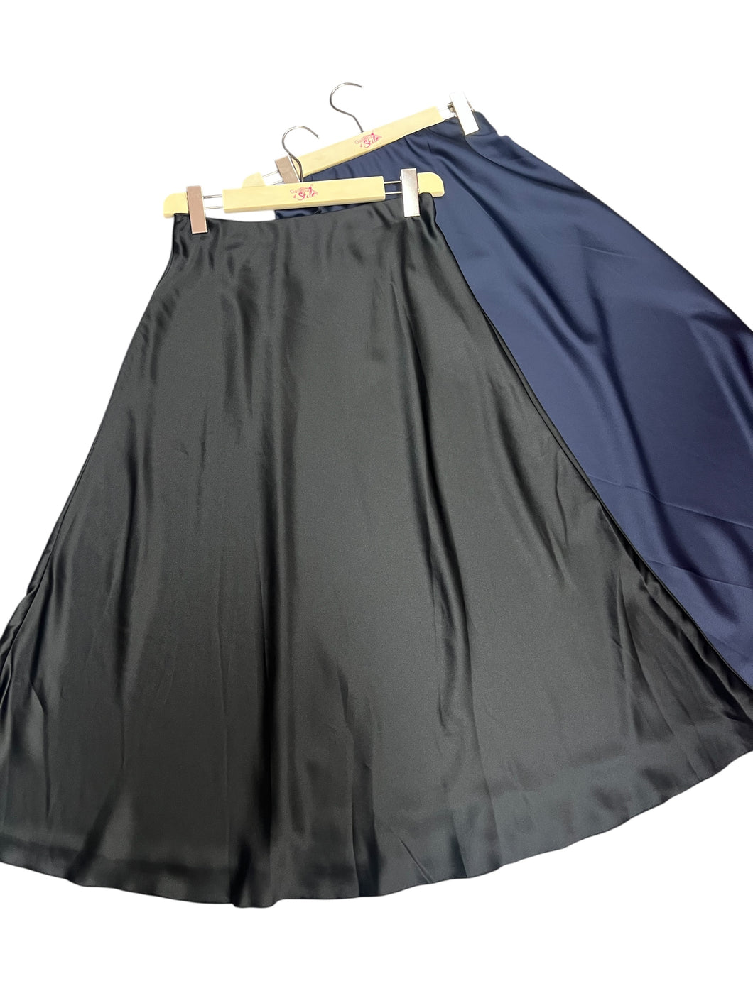 Gonna raso midi con elastico - abbigliamento - Stilosa