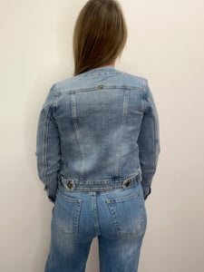 Giacca denim girocollo blu - abbigliamento - Artigli