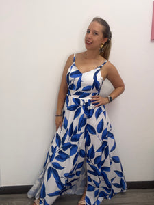 Abito lungo fantasia con nodo - abbigliamento - Stilosa
