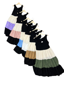 Abito fasce corpetto nero - abbigliamento - Stilosa
