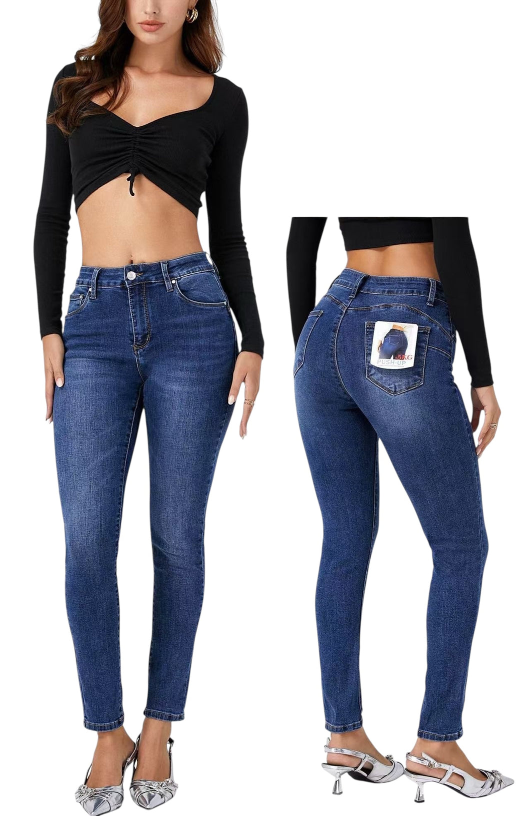 Jeans skinny curvy 7592 - JEANS - Stilosa