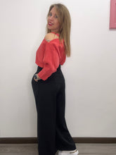 Carica l&#39;immagine nel visualizzatore di Gallery, Pantalone palazzo con pinces - abbigliamento - Artigli
