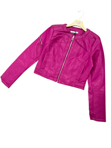 Giacca ecopelle manica rigata - abbigliamento - Stilosa
