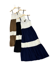 Carica l'immagine nel visualizzatore di Gallery, Abito lungo corpetto bianco pietra - abbigliamento - Stilosa
