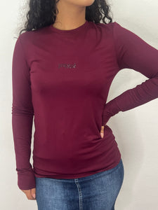 T-shirt girocollo con logo strass - abbigliamento - Artigli
