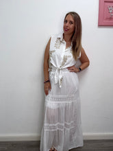 Carica l'immagine nel visualizzatore di Gallery, Gonna lunga con inserti pizzo - abbigliamento - Stilosa
