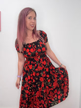Carica l'immagine nel visualizzatore di Gallery, Abito floreale rose colorate - abbigliamento - Stilosa
