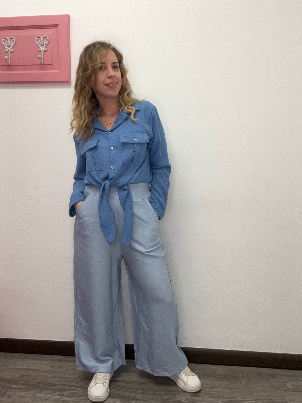 Panta palazzo 3 bottoni - abbigliamento - Stilosa