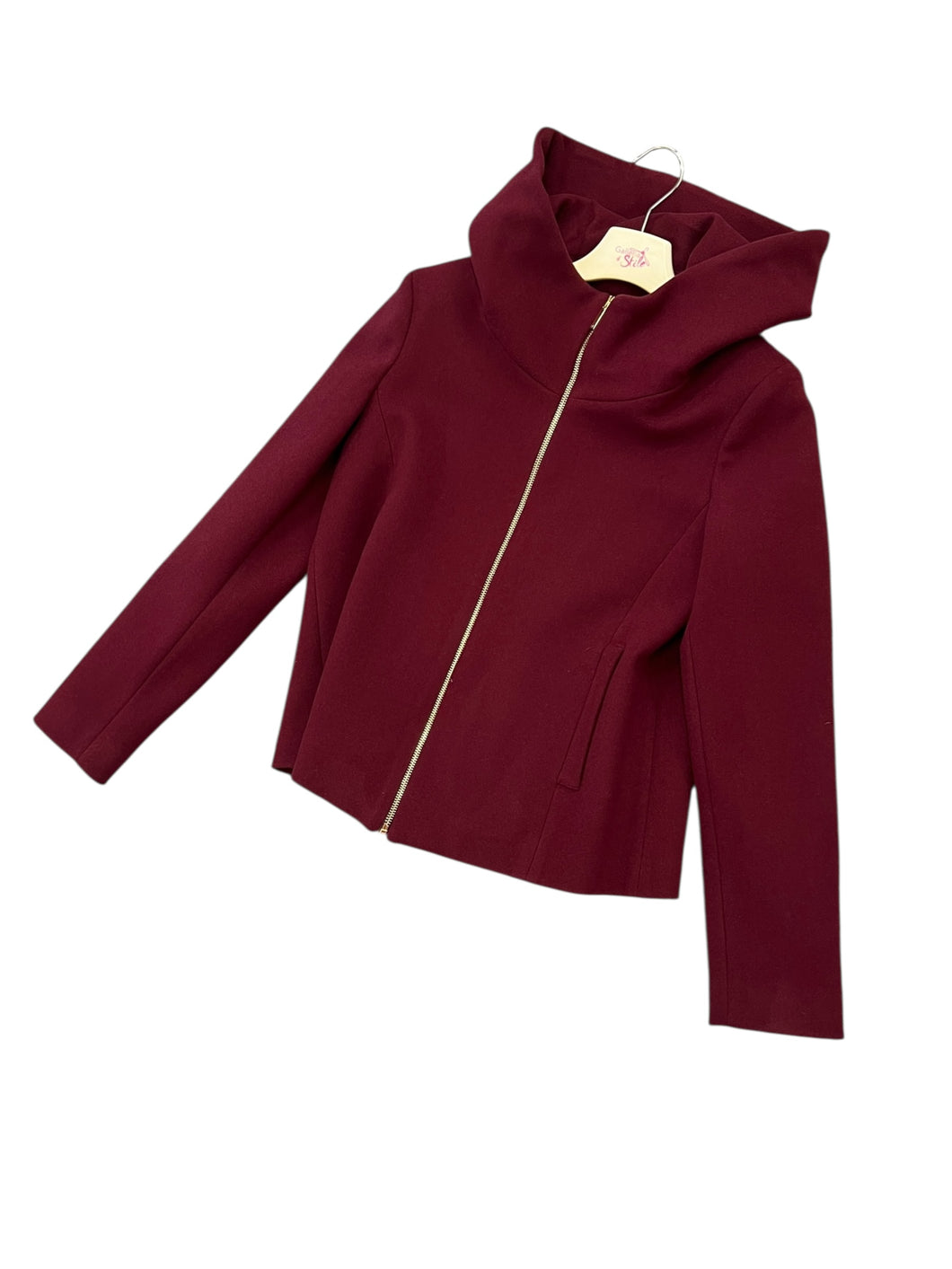 Cappotto con cappuccio vino - abbigliamento - Artigli
