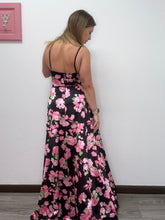 Carica l&#39;immagine nel visualizzatore di Gallery, ABito lungo fiori corpetto gronda - abbigliamento - Stilosa
