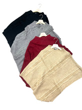 Carica l&#39;immagine nel visualizzatore di Gallery, Mantella sfrangiata - abbigliamento - Stilosa
