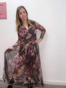 Abito lungo tulle flower - abbigliamento - Stilosa