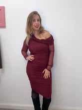 Carica l'immagine nel visualizzatore di Gallery, Abito tulle midi con scollo - abbigliamento - Stilosa

