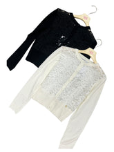 Carica l&#39;immagine nel visualizzatore di Gallery, Cardigan con pizzo davanti - abbigliamento - Artigli
