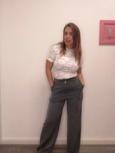 Carica l'immagine nel visualizzatore di Gallery, Pantalone palazzo grigio - abbigliamento - Artigli
