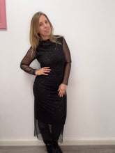 Carica l&#39;immagine nel visualizzatore di Gallery, Abito midi tulle e luccichio - abbigliamento - Stilosa
