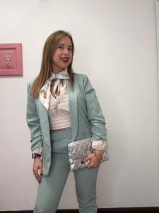 Giacca manica arricciata tailleur - abbigliamento - Stilosa