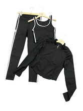 Carica l'immagine nel visualizzatore di Gallery, Tuta 3 pz skinny con fascia - abbigliamento - Stilosa
