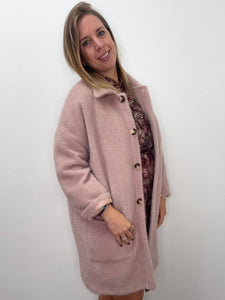 Cappotto pelosetto con collo - abbigliamento - Stilosa