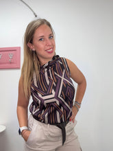 Carica l&#39;immagine nel visualizzatore di Gallery, Blusa smanicata multicolor - abbigliamento - Artigli
