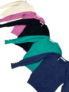 Maglia girocollo con bottoni - abbigliamento - Artigli