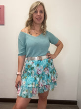 Carica l&#39;immagine nel visualizzatore di Gallery, Gonna fiori doppia balza - abbigliamento - Stilosa

