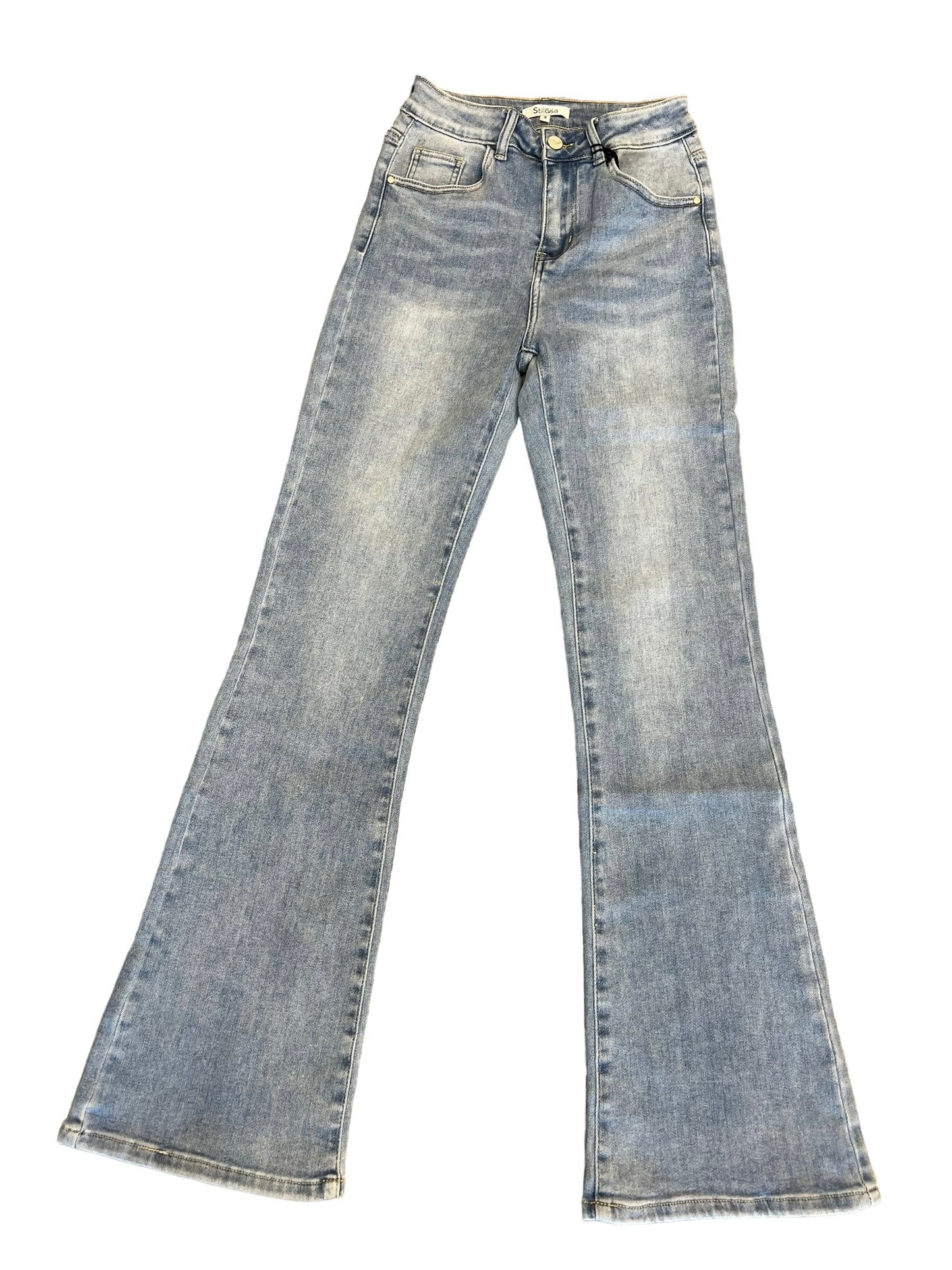 Jeans chiaro zampa - abbigliamento - Stilosa