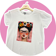 Carica l&#39;immagine nel visualizzatore di Gallery, T-shirt stampa Frida - abbigliamento - Stilosa
