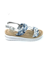 Carica l'immagine nel visualizzatore di Gallery, Sandalo treccia denim - Scarpe - Stilosa
