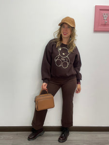 Felpa con strass orsetto - abbigliamento - Artigli