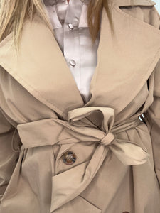 Trench midi con cintura - abbigliamento - Stilosa