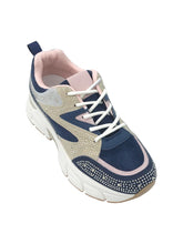 Carica l'immagine nel visualizzatore di Gallery, Sneakers tricolore strass - Scarpe - Stilosa
