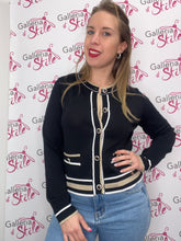 Carica l&#39;immagine nel visualizzatore di Gallery, Cardigan con righe lurex - abbigliamento - Artigli
