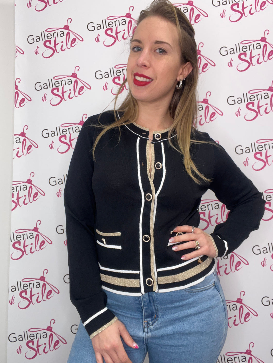 Cardigan con righe lurex - abbigliamento - Artigli