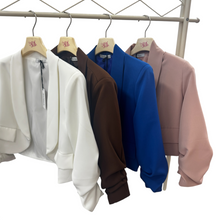 Carica l'immagine nel visualizzatore di Gallery, Giacca corta elegante collo - abbigliamento - Stilosa
