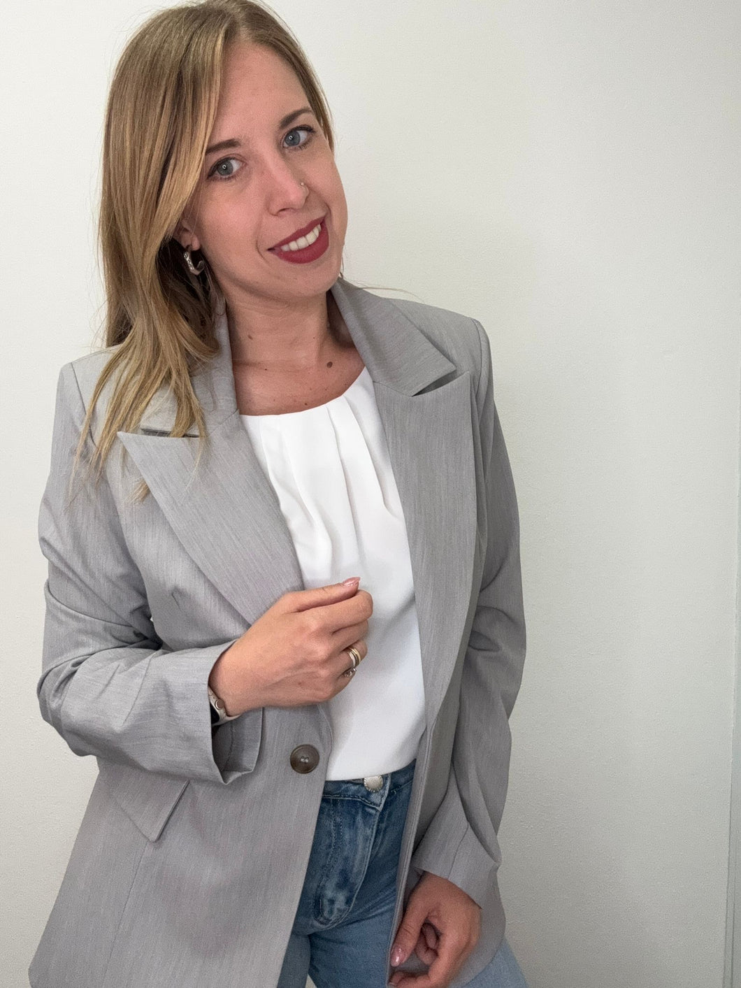 Giacca un bottone grigio - abbigliamento - TWO-WAY