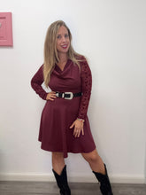 Carica l'immagine nel visualizzatore di Gallery, Abito jersey e collo gronda - abbigliamento - Stilosa
