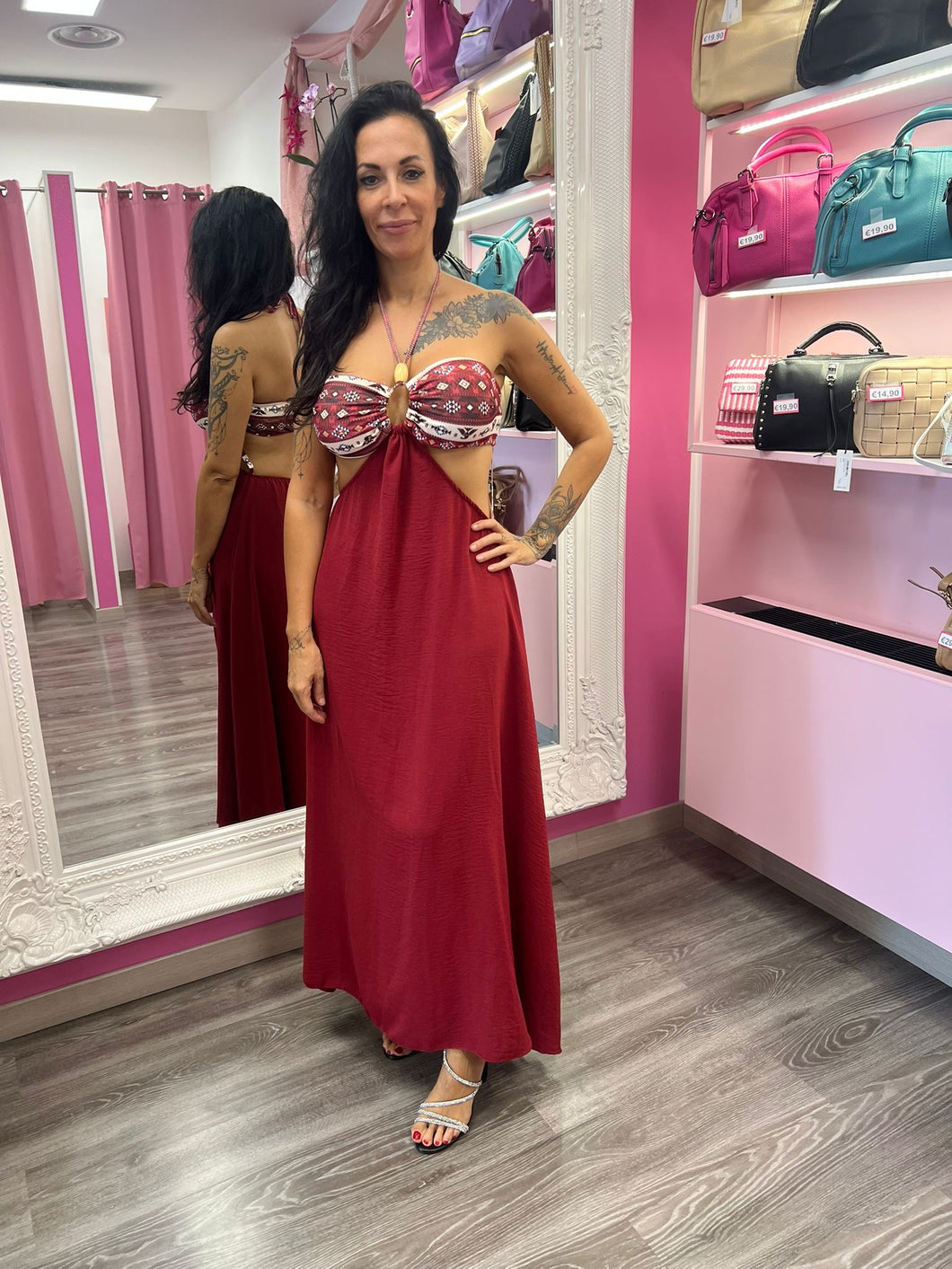 Abito corpetto fantasia - abbigliamento - Stilosa