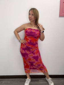 Abito tulle tagliato seno - abbigliamento - Stilosa